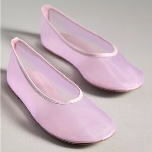 Pink Mesh Flats